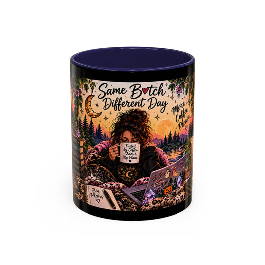 “Same Bitch Different Day” Cozy Witch Coffee Mug
