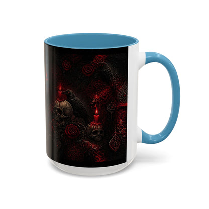 Skull & Red Roses Coffee Mug