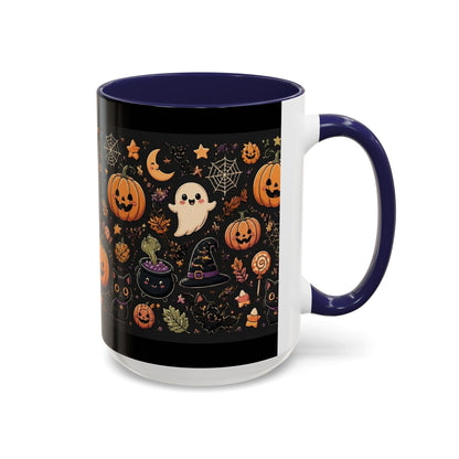 Cute Halloween Ghosts and Pumpkins Coffee Mug