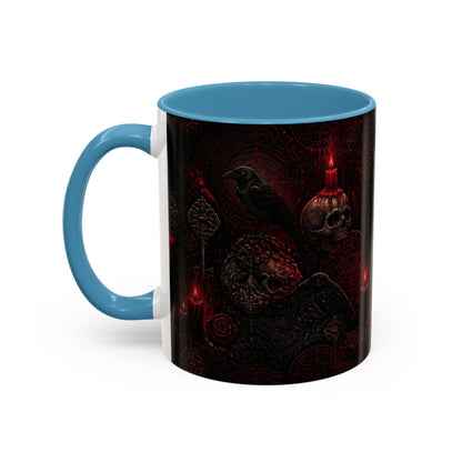 Skull & Red Roses Coffee Mug