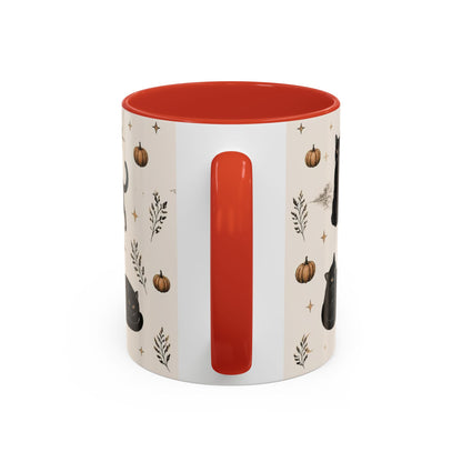Black Cat Pattern Coffee Mug