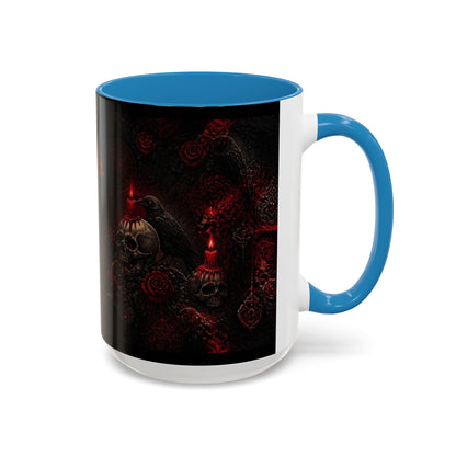 Skull & Red Roses Coffee Mug