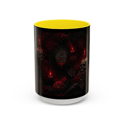 Skull & Red Roses Coffee Mug