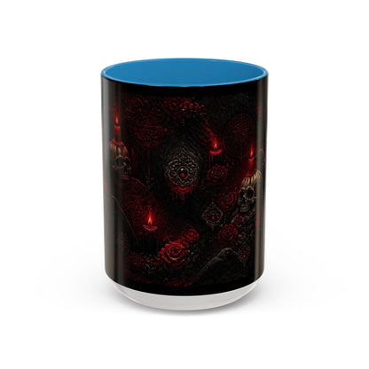 Skull & Red Roses Coffee Mug