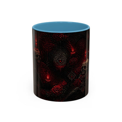 Skull & Red Roses Coffee Mug