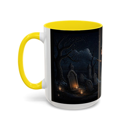 Cute Witch Flying at Night Coffee Mug