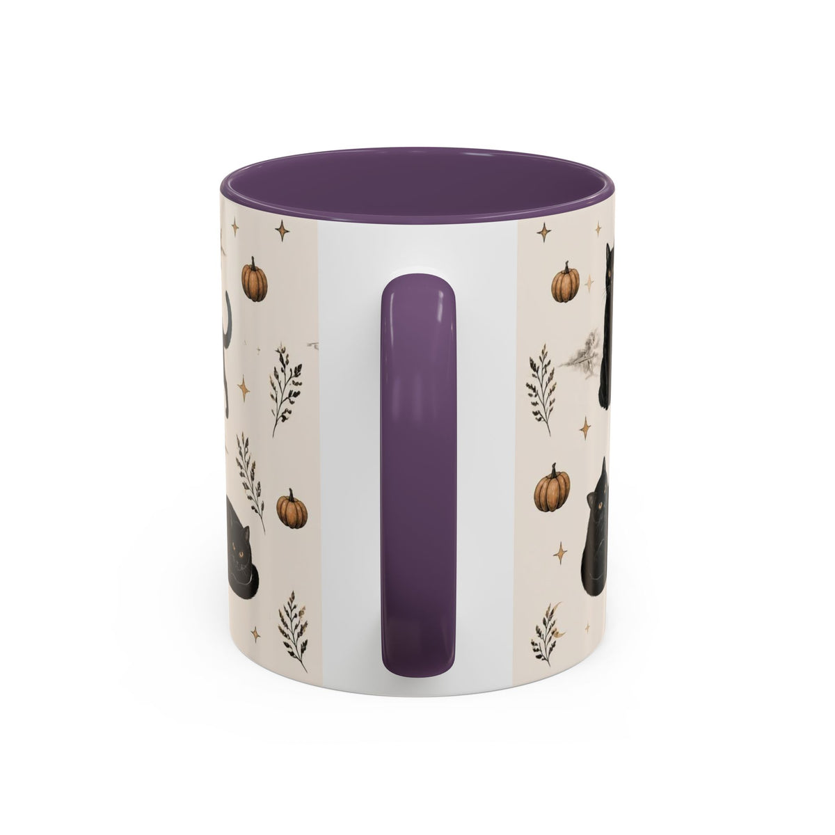 Black Cat Pattern Coffee Mug