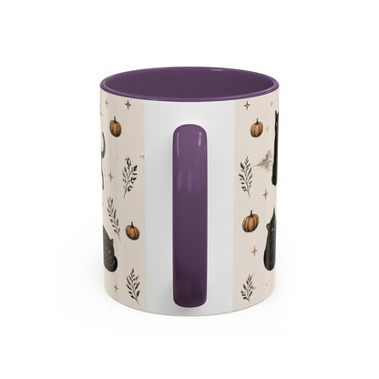 Black Cat Pattern Coffee Mug