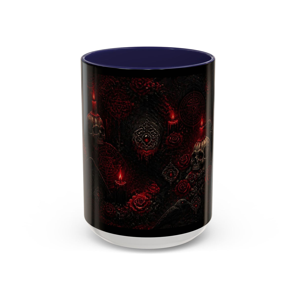 Skull & Red Roses Coffee Mug