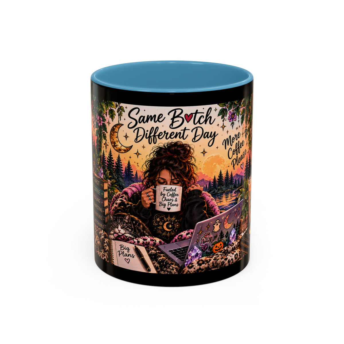 “Same Bitch Different Day” Cozy Witch Coffee Mug