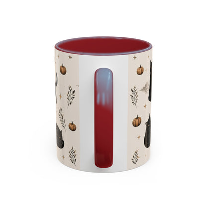 Black Cat Pattern Coffee Mug