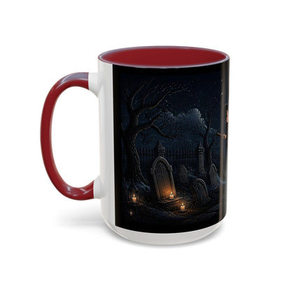 Cute Witch Flying at Night Coffee Mug