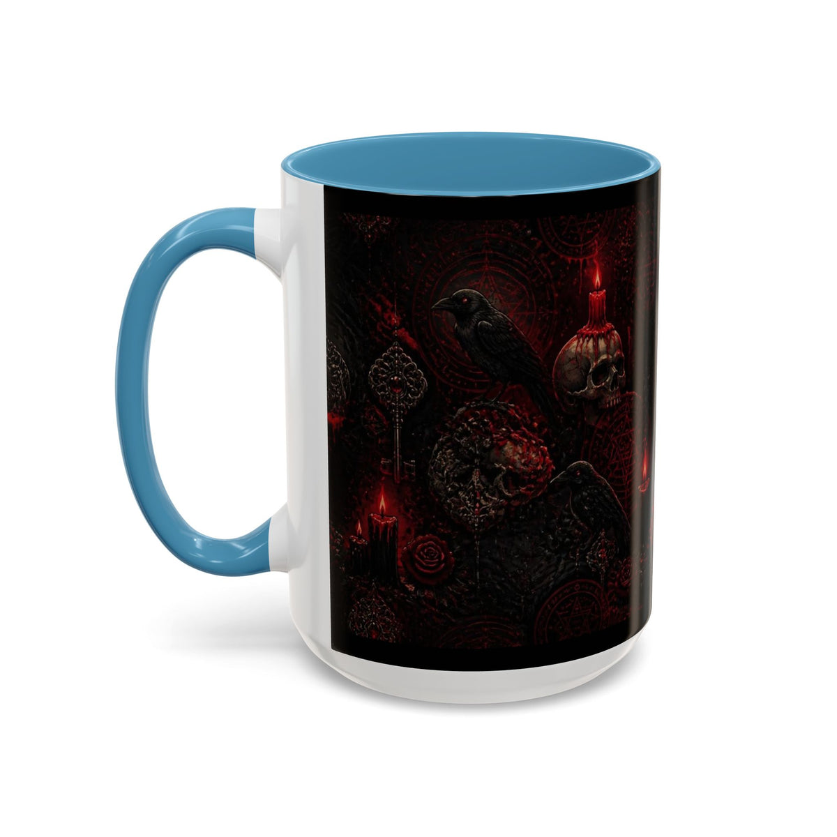 Skull & Red Roses Coffee Mug