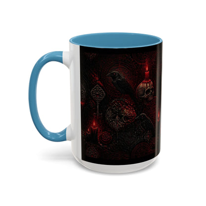 Skull & Red Roses Coffee Mug