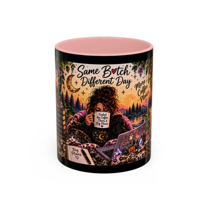 “Same Bitch Different Day” Cozy Witch Coffee Mug