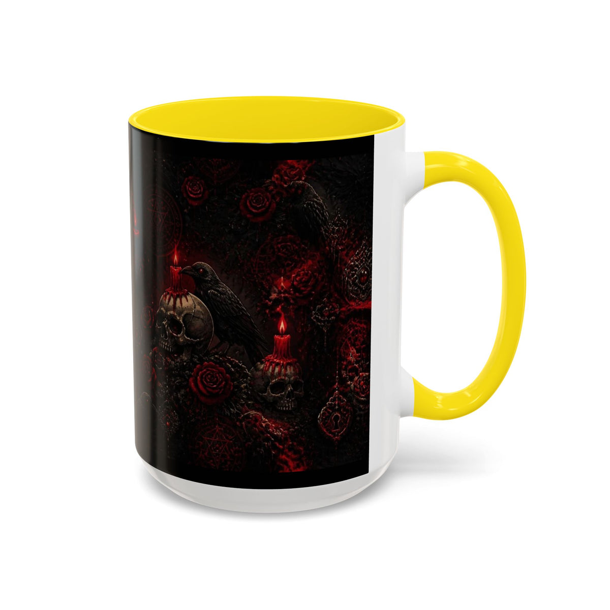 Skull & Red Roses Coffee Mug