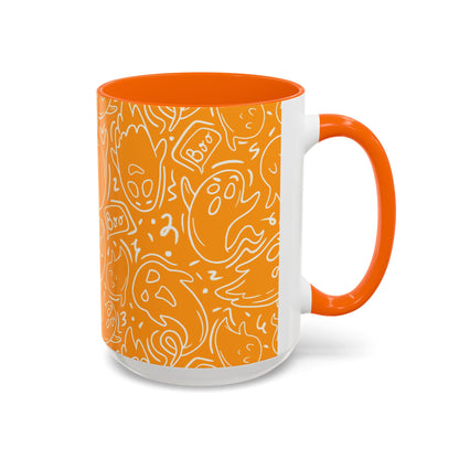 Halloween Ghost Doodle Coffee Mug