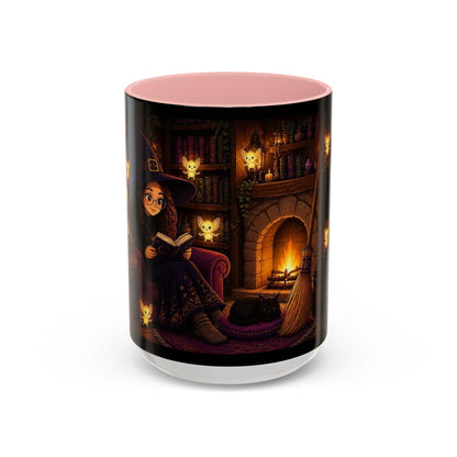 Cozy Witch Reading with sprites Coffee Mug