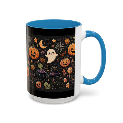 Cute Halloween Ghosts and Pumpkins Coffee Mug