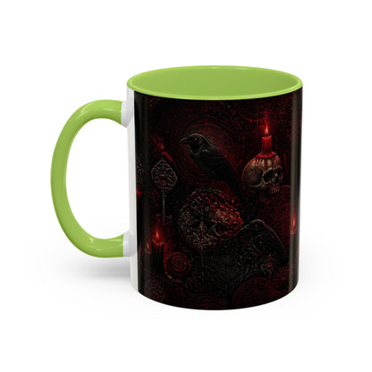 Skull & Red Roses Coffee Mug