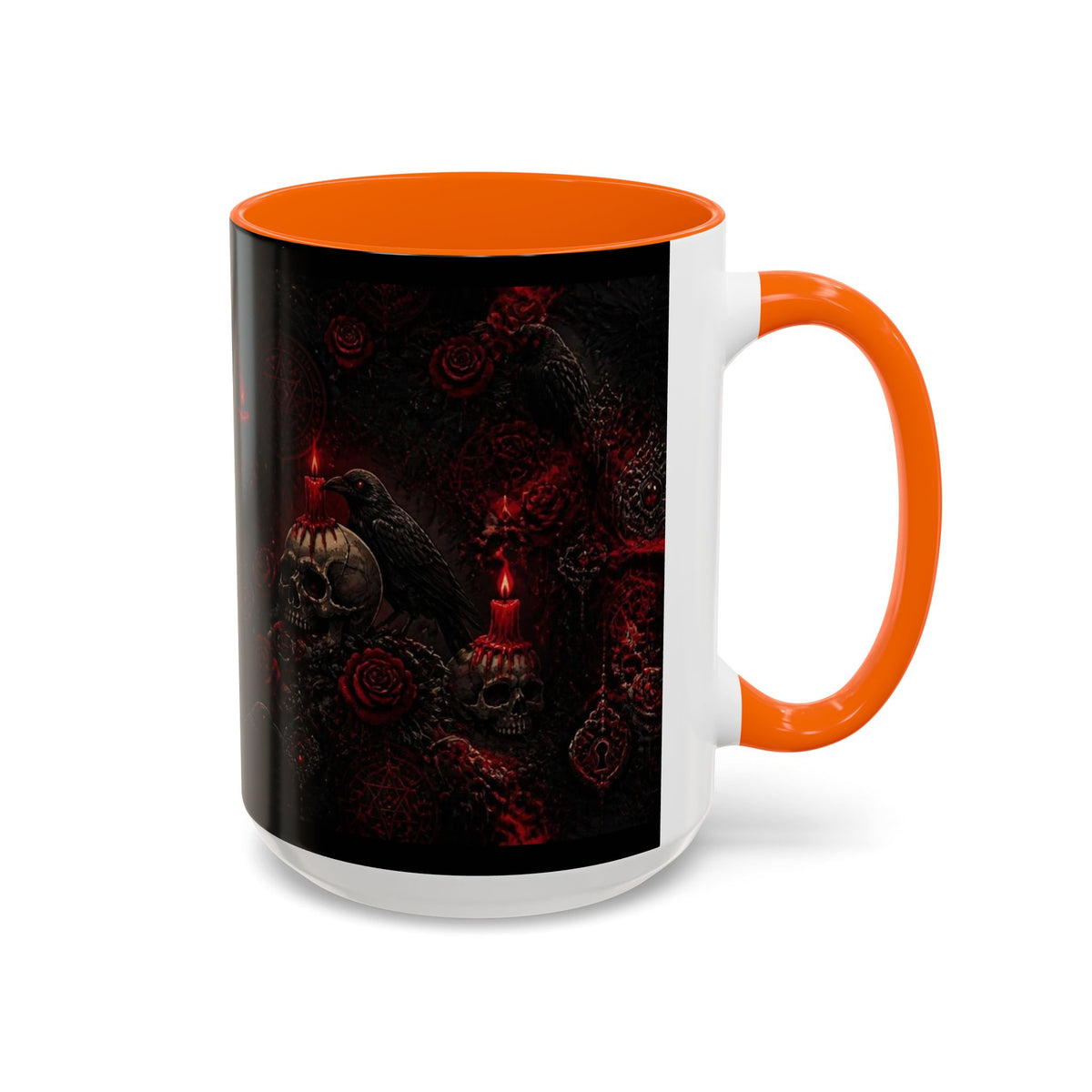 Skull & Red Roses Coffee Mug