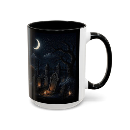 Cute Witch Flying at Night Coffee Mug