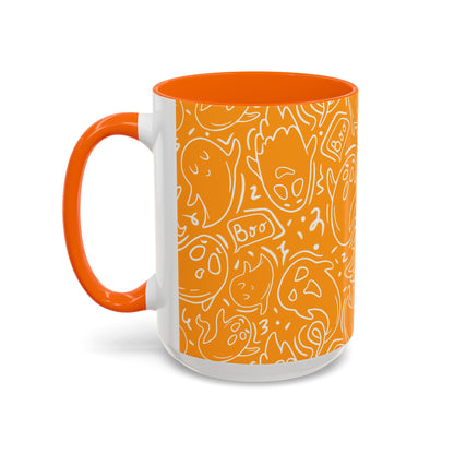 Halloween Ghost Doodle Coffee Mug