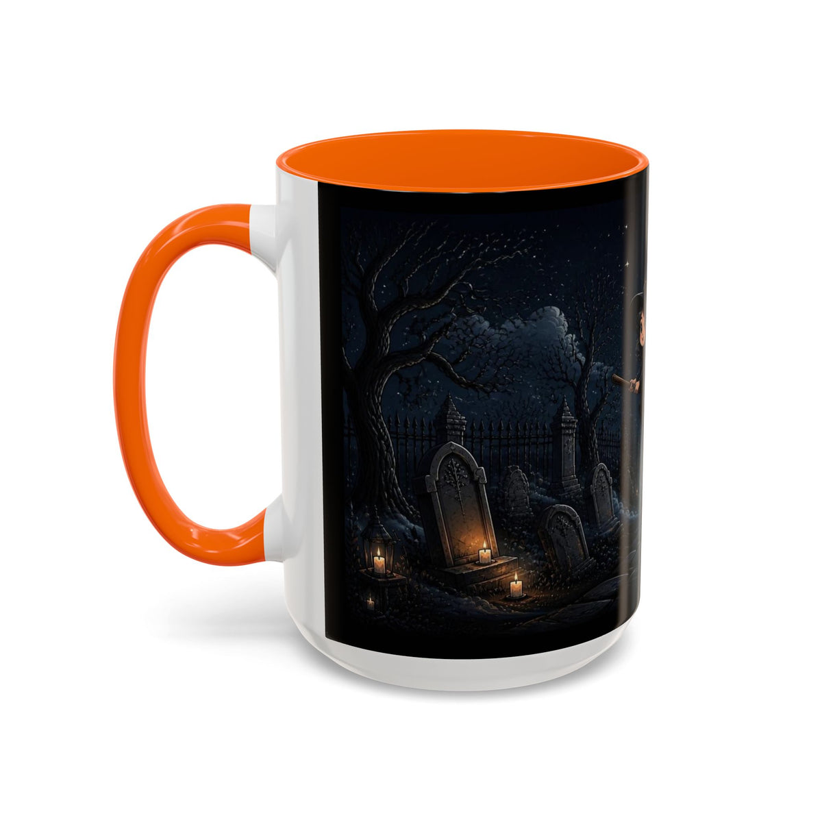 Cute Witch Flying at Night Coffee Mug