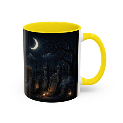 Cute Witch Flying at Night Coffee Mug