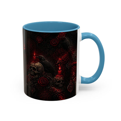 Skull & Red Roses Coffee Mug