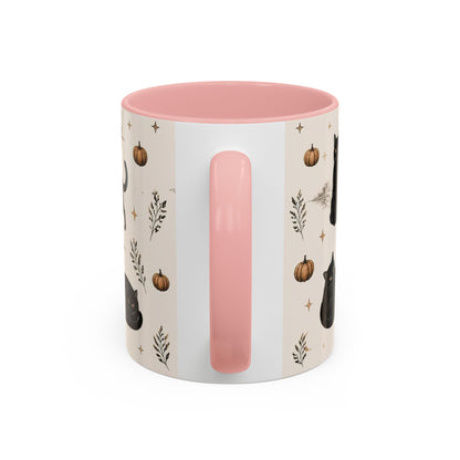 Black Cat Pattern Coffee Mug
