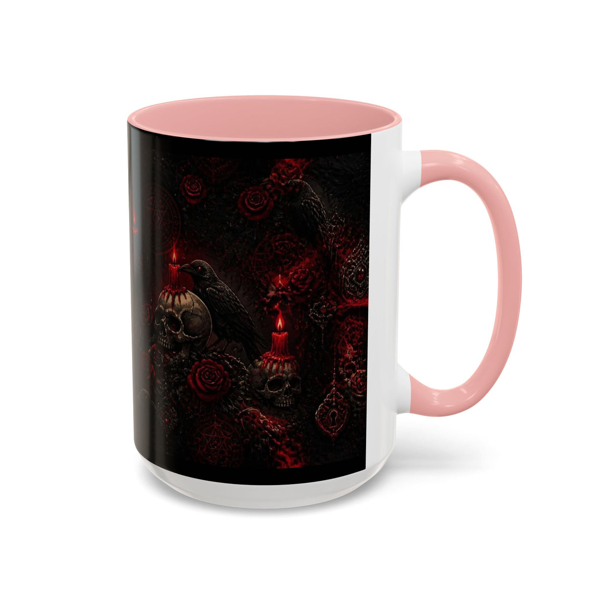 Skull & Red Roses Coffee Mug