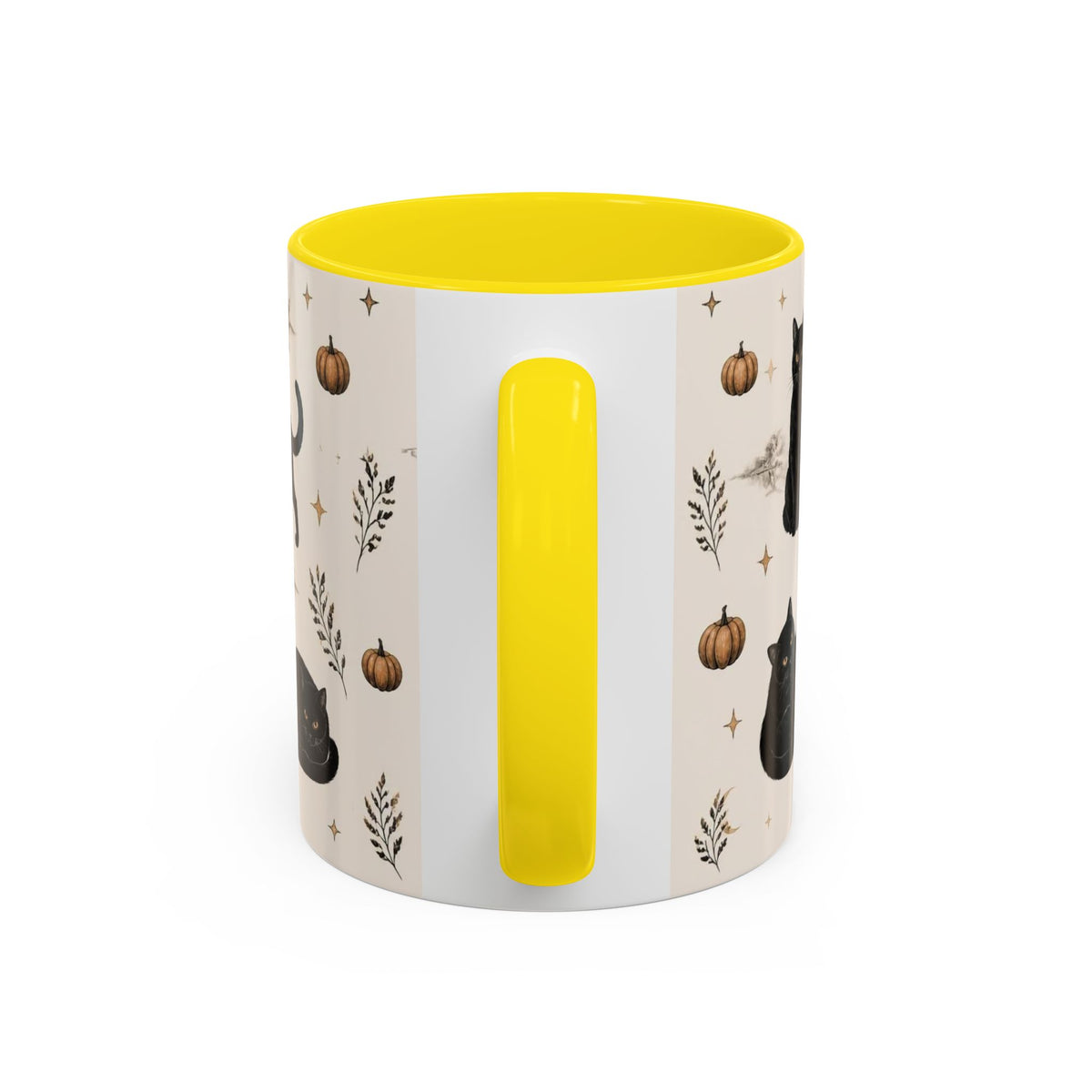 Black Cat Pattern Coffee Mug