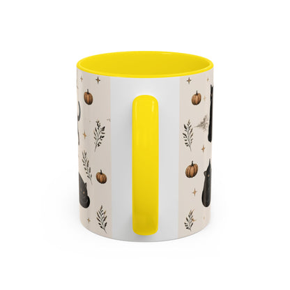Black Cat Pattern Coffee Mug