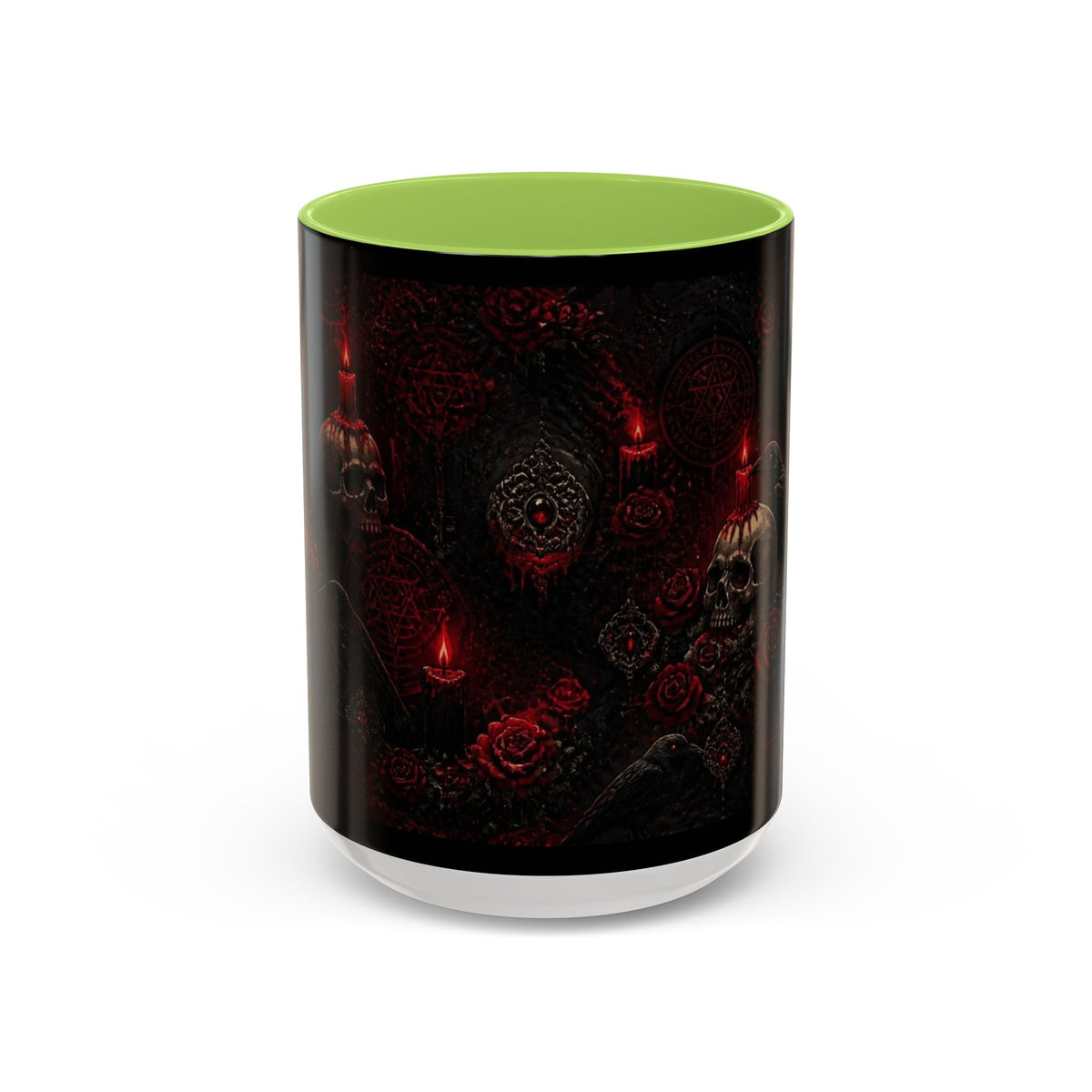 Skull & Red Roses Coffee Mug
