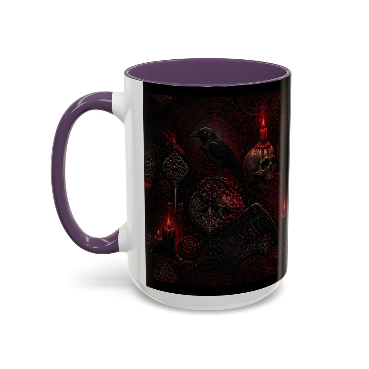 Skull & Red Roses Coffee Mug