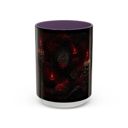 Skull & Red Roses Coffee Mug