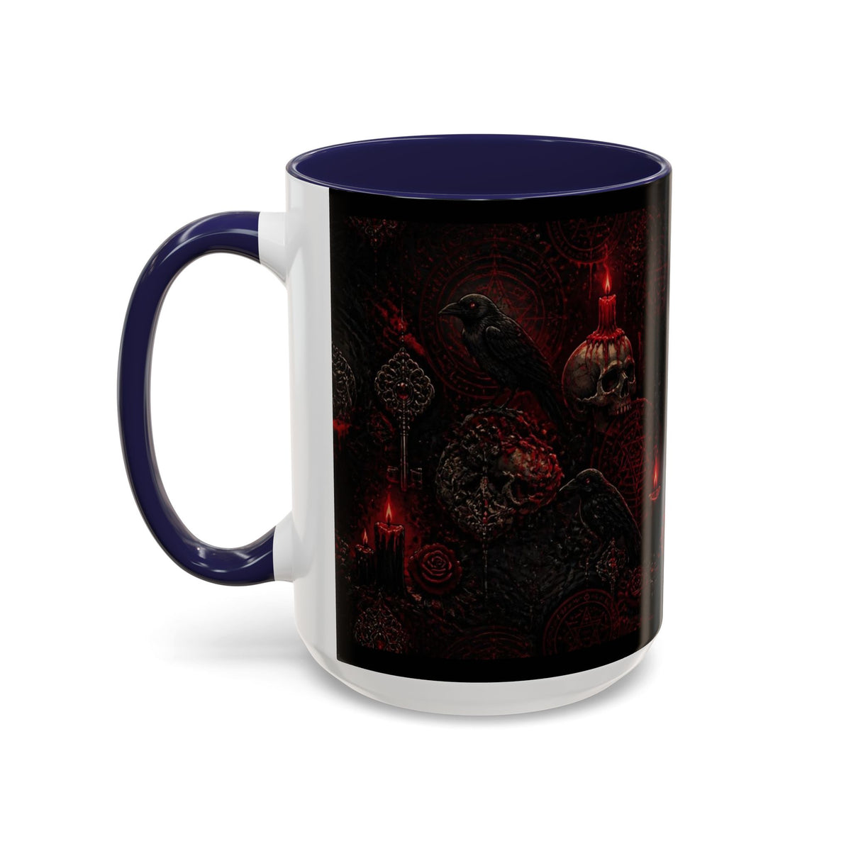 Skull & Red Roses Coffee Mug