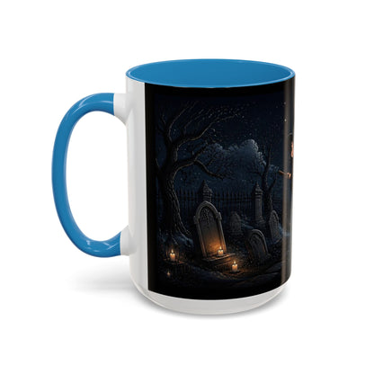 Cute Witch Flying at Night Coffee Mug