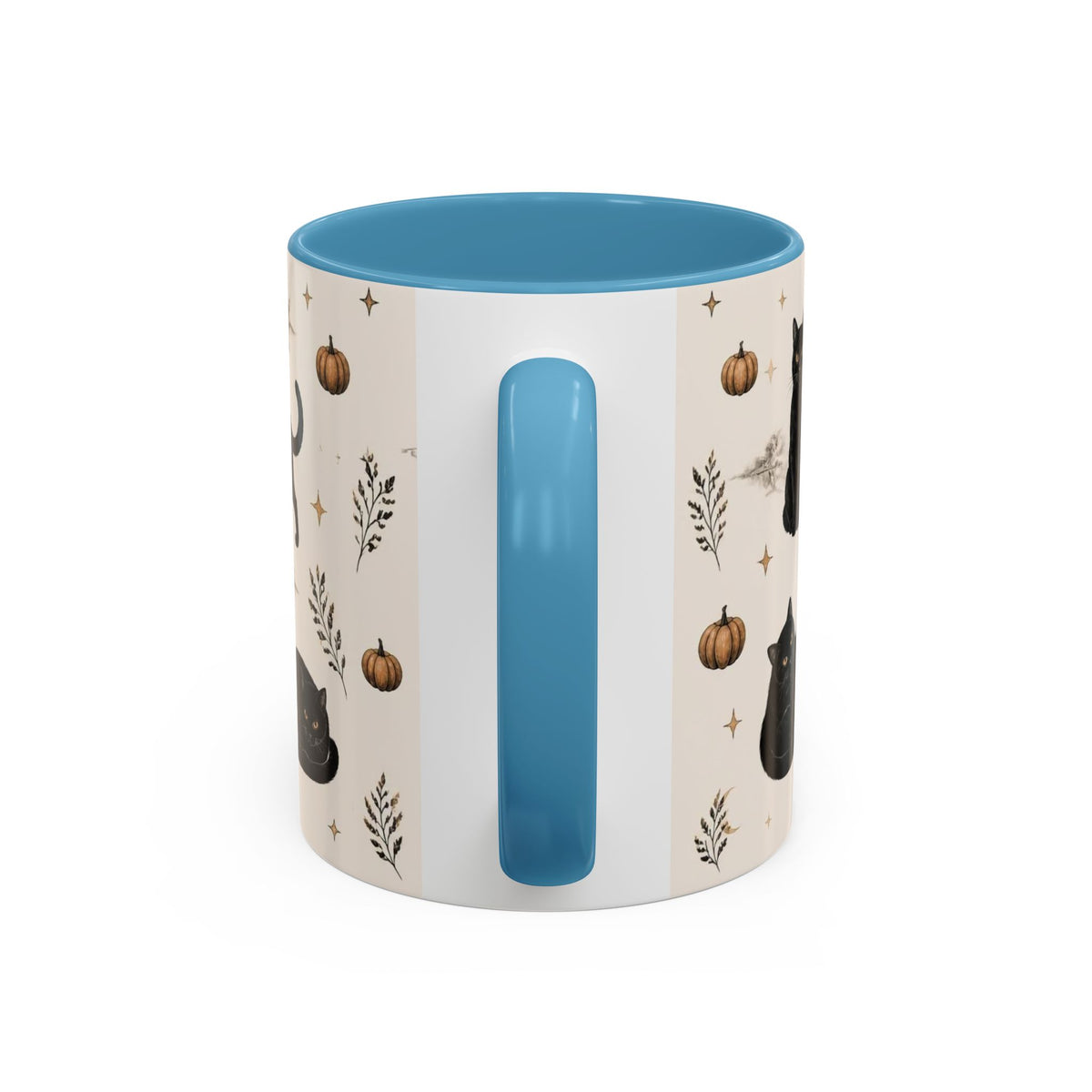 Black Cat Pattern Coffee Mug