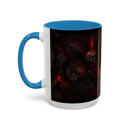 Skull & Red Roses Coffee Mug