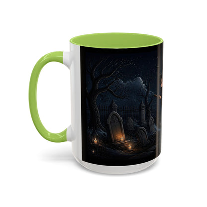 Cute Witch Flying at Night Coffee Mug