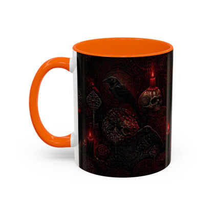 Skull & Red Roses Coffee Mug