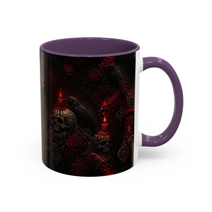 Skull & Red Roses Coffee Mug