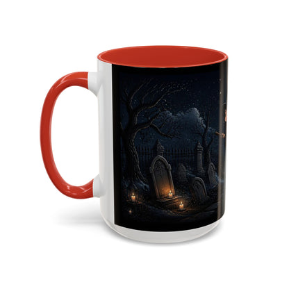 Cute Witch Flying at Night Coffee Mug
