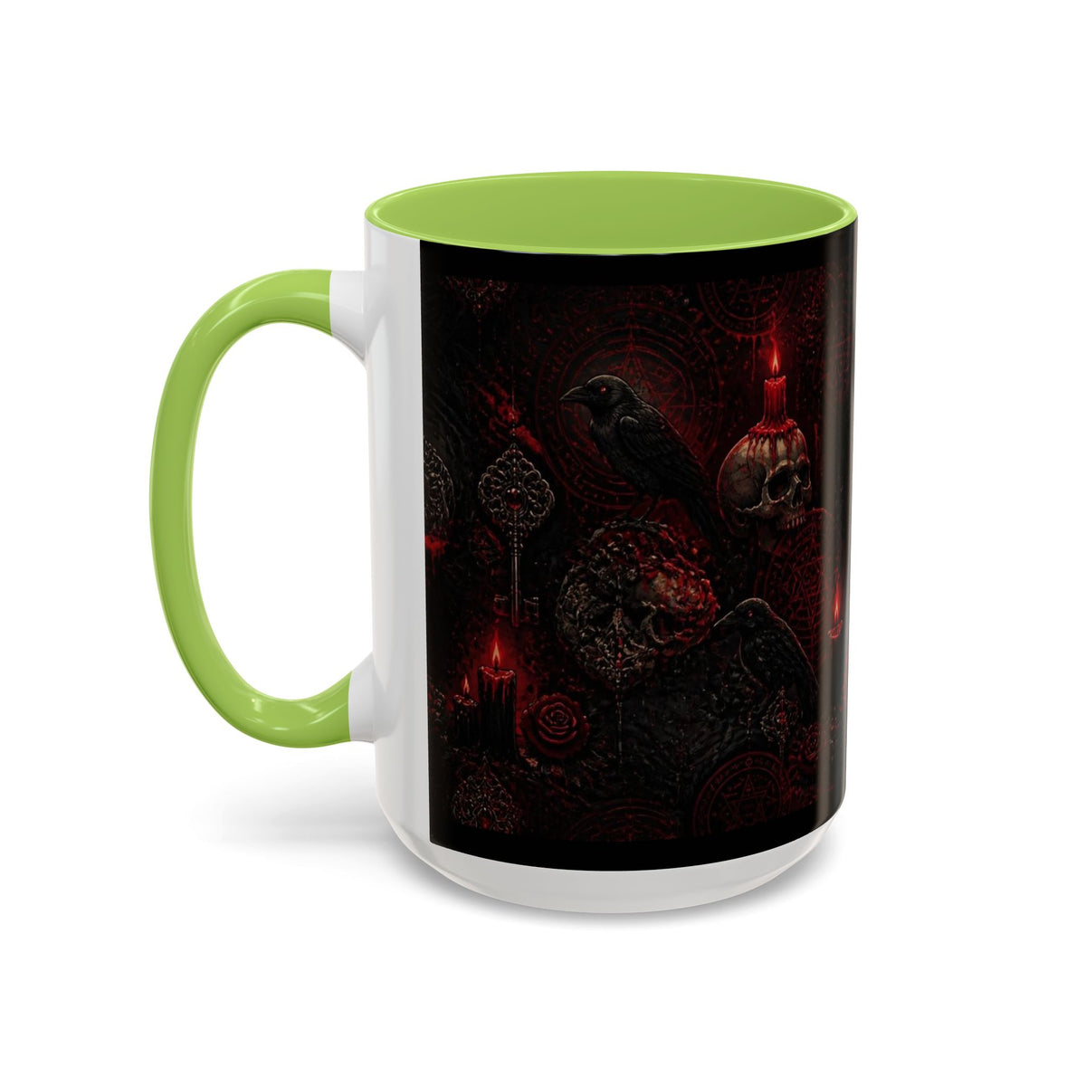 Skull & Red Roses Coffee Mug