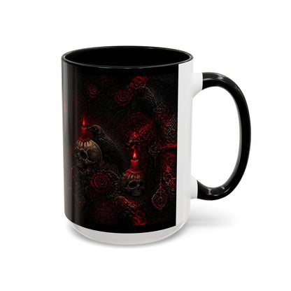 Skull & Red Roses Coffee Mug
