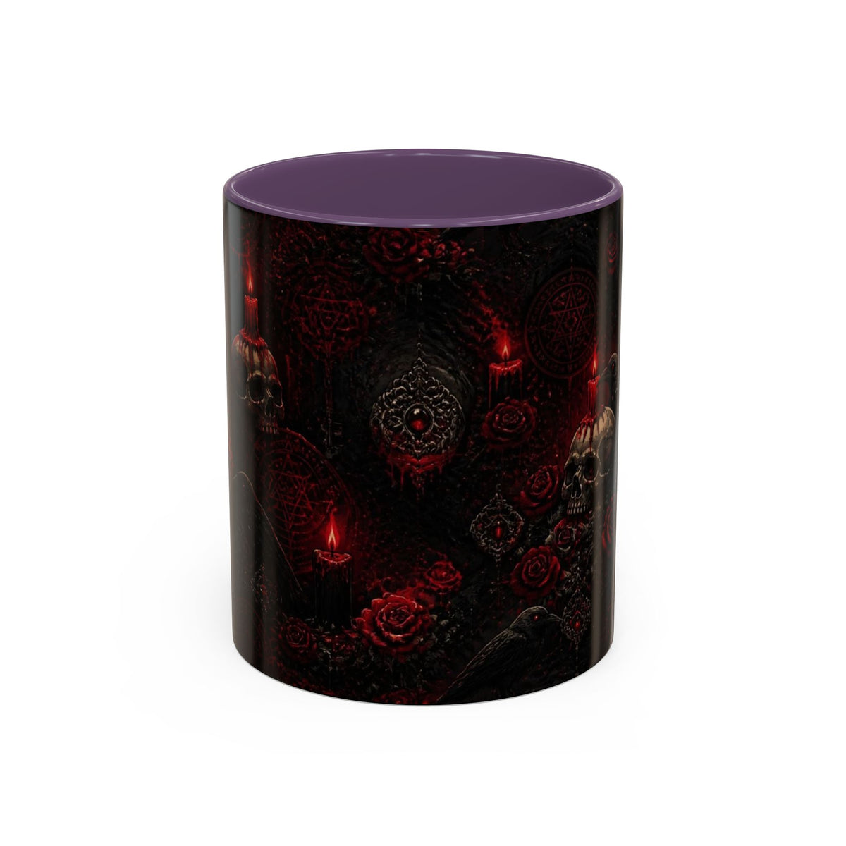 Skull & Red Roses Coffee Mug
