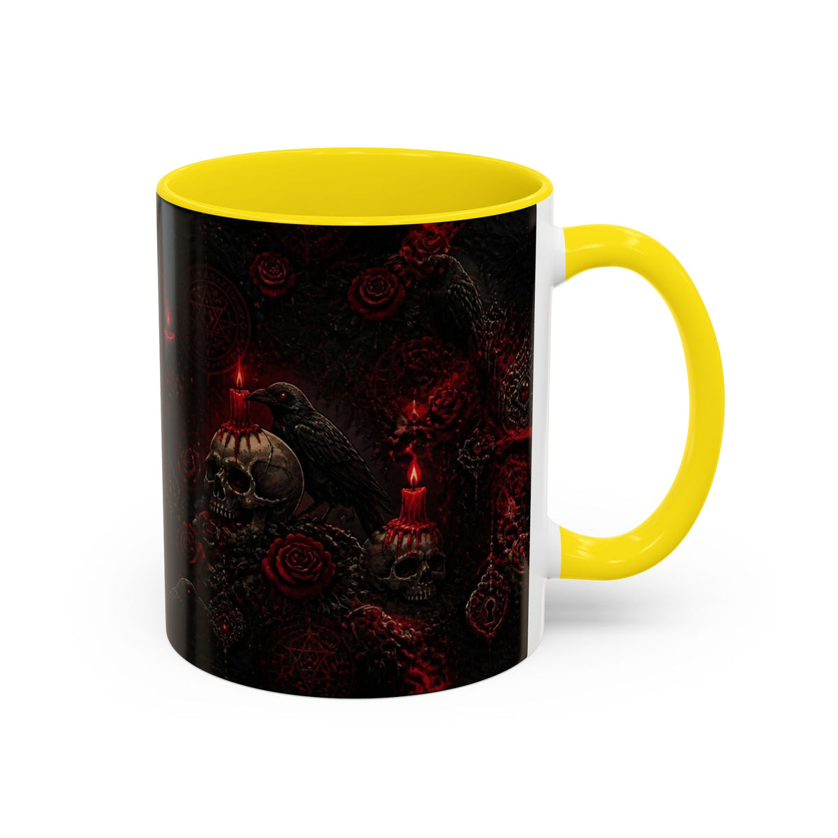 Skull & Red Roses Coffee Mug