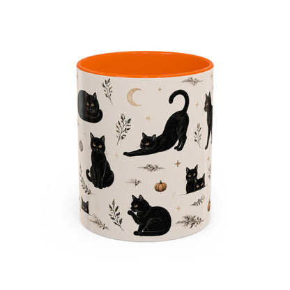 Black Cat Pattern Coffee Mug